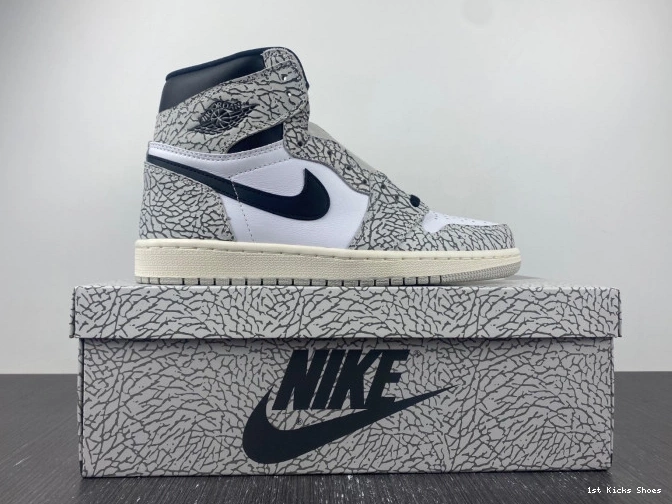 1st Kicks White 1 Air Jordan Cement OG High DZ5485-052 0728